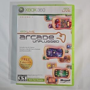 Xbox 360 Arcade Unplugged Volume 1 Game